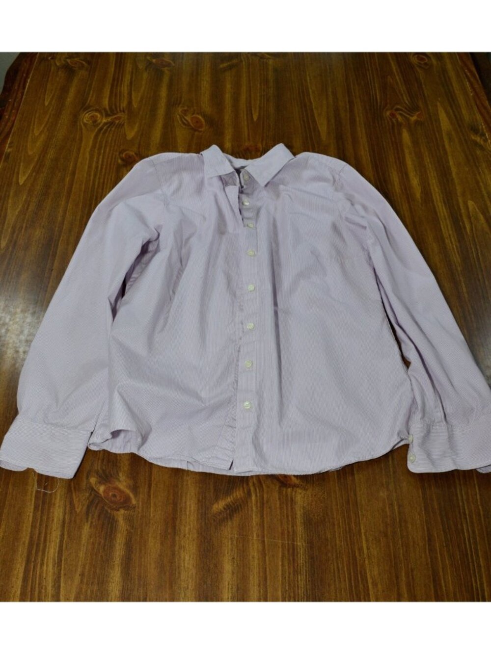 Womens Size Small Button Up Shirt Stripes Purple JCrew Business Casual Preppy